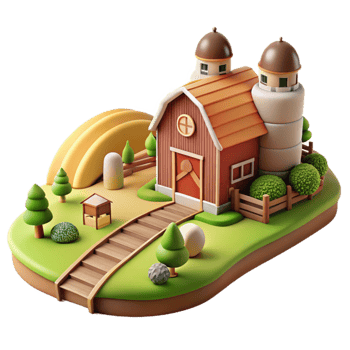 elegant classic Farm Landscape Panorama Transparent png