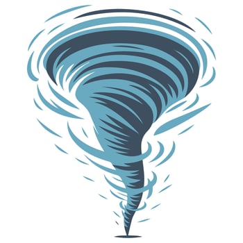 Cartoon Tornado Design Swirl Illustration vector