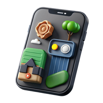 extraordinary classic Farm Management Software Mobile App Interface Dark Mode Transparent Background premium png