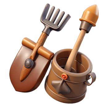 vibrant classic Farm Tools Transparent Background high resolution png