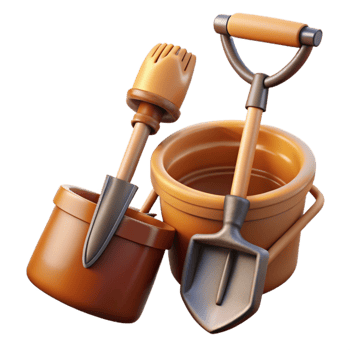 extraordinary minimalist Farm Tools Transparent Background png