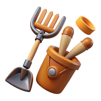 vibrant traditional Farm Tools Transparent Background exclusive png