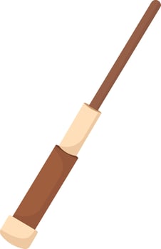 Earthy Wooden Spellcaster Wand vector