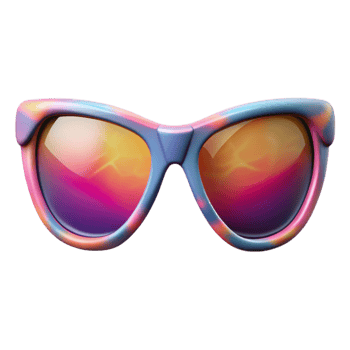 dramatic creative Fashionable Sunglasses Front View Transparent Element professional png