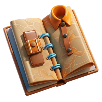 dramatic vintage Fashion Design Sketchbook Open Cutout high resolution png