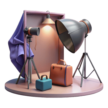 vibrant abstract Fashion Photography Lighting Setup Model Posing Cutout detailed png