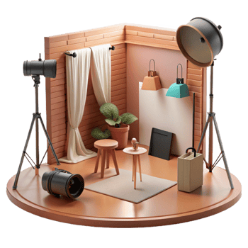 magnificent abstract Fashion Photography Lighting Studio Setup Isolated high resolution png