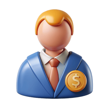 wonderful creative Financial Advisor Icon Cutout detailed png