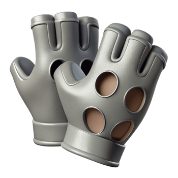 Fingerless Gloves Knitted Gray Cutout Transparent Background png
