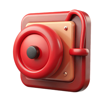 wonderful classic Fire Alarm Pull Station Red Handle Isolated original png