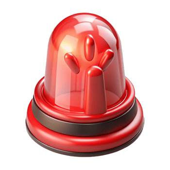 extraordinary minimalist Fire Alarm Red with Flashing Light Transparent authentic png