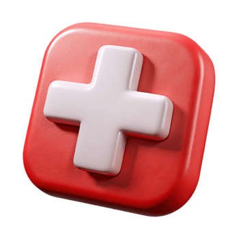 serene artistic First Aid Symbol White Cross Green Isolated authentic png