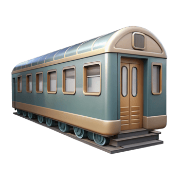 beautiful abstract First Class Train Compartment Side View Cutout high quality png