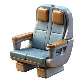 wonderful creative First Class Airplane Seat Isolated exclusive png