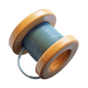 impressive traditional Fishing Line Nylon Strong Transparent Monofilament Isolated on Transparent Background professional png