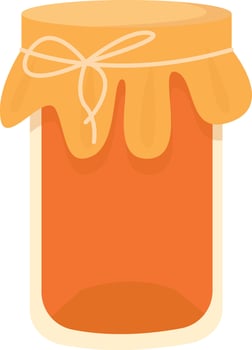 Rustic Jar of Golden Honey vector