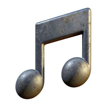 wonderful artistic Flat Symbol Music Notation Isolated Element exclusive png