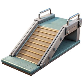 dramatic creative Floating Dock Access Ramp Cutout with Non Slip Surface high quality png