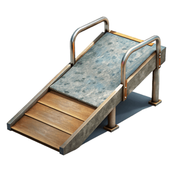 extraordinary abstract Floating Dock Access Ramp Cutout with Non Slip Surface detailed png