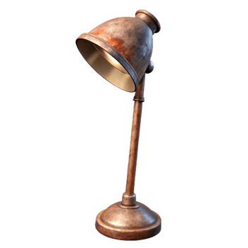 wonderful vintage Floor Lamp Metal Finish Isolated professional png