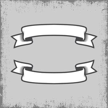 Vintage ribbon label with empty space that can be filled with text vector