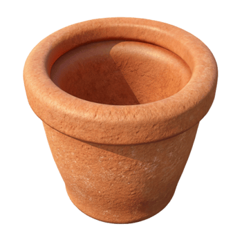 impressive abstract Flower Pot Clay Empty Isolated original png