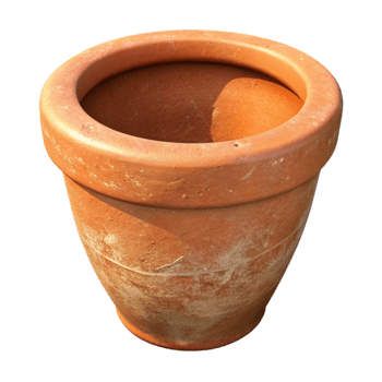 stunning traditional Flower Pot Terracotta Empty Isolated high resolution png