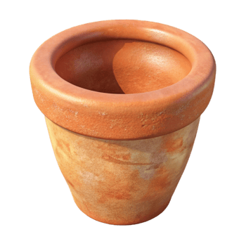 magnificent vintage Flower Pot Terracotta Empty Isolated premium png