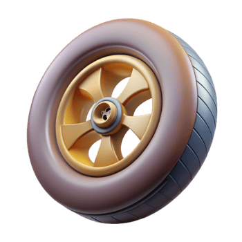 extraordinary contemporary Flying Car Wheel Design Isolated Element premium png