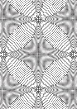 Abstract Coloring Page For Adult Zen Art vector