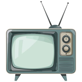 Vintage Retro Television Classic Old TV Design vector