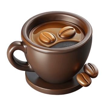 impressive contemporary Freshly Brewed Coffee Dark Roast Transparent Background high resolution png