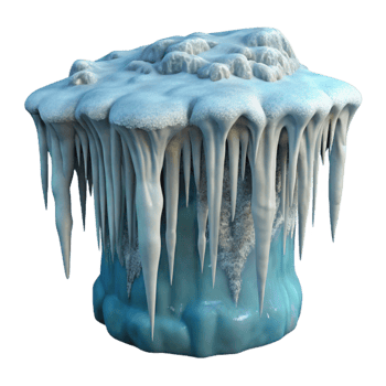 elegant modern Frozen Waterfall Icicles Hanging Transparent Background Cutout genuine png