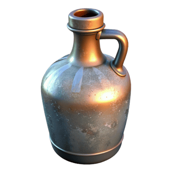 dramatic traditional Full Glass Growler Isolated Element png