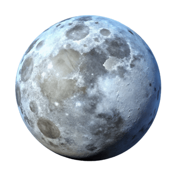 wonderful rustic Full Moon Shining Brightly Isolated authentic png