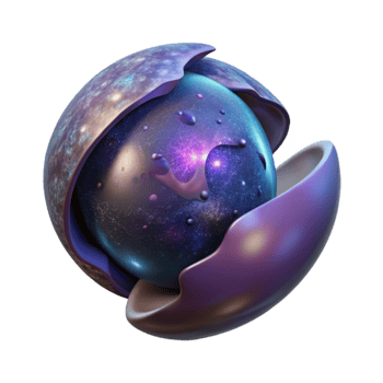 impressive contemporary Galaxy Collision Isolated with Distorted Shape high quality png