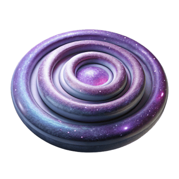 serene artistic Galaxy Spiral Arms with Dust Lanes Isolated Element authentic png