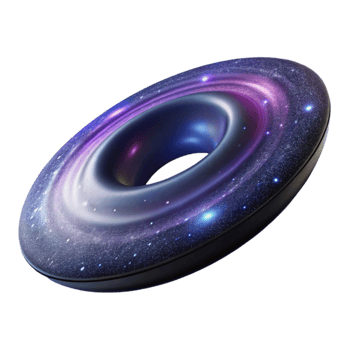 wonderful rustic Galaxy with Black Hole at Center Isolated Element genuine png