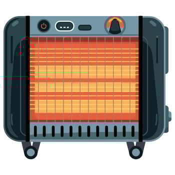 Heater and Oven Icon Illustration for Web Stock vector