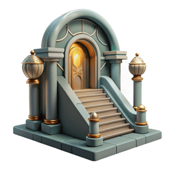 magnificent abstract Gallery Entrance Grand Staircase Cutout detailed png