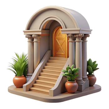 magnificent classic Gallery Entrance Grand Staircase Cutout genuine png