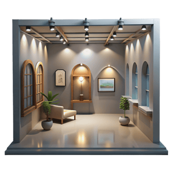 extraordinary classic Gallery Interior Dim Lighting Cutout detailed png