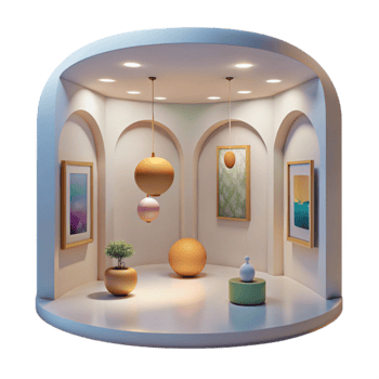 magnificent traditional Gallery Interior Soft Lighting Isolated Element high resolution png