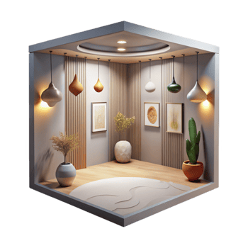 extraordinary traditional Gallery Interior Soft Lighting Isolated Element authentic png