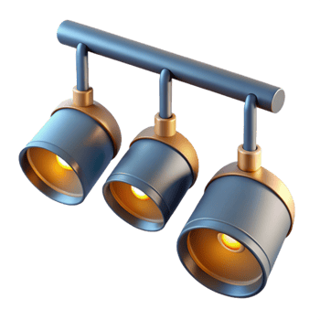 impressive rustic Gallery Lighting Track System Cutout authentic png