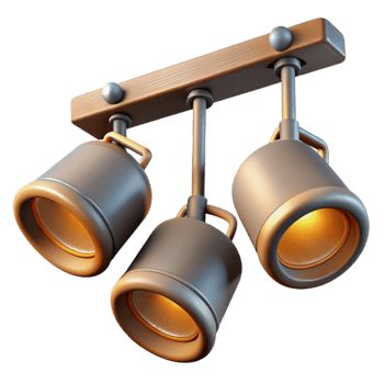 dramatic contemporary Gallery Lighting Track System Cutout exclusive png