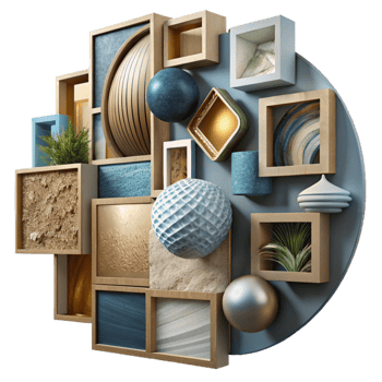 vibrant traditional Gallery Wall Art Mixed Media Cutout high quality png