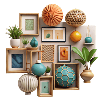 wonderful minimalist Gallery Wall Curated Collection Cutout authentic png