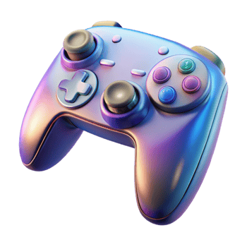 extraordinary modern Gaming Controller with Vibrating Feedback Transparent Background original png