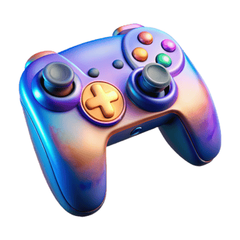 dramatic modern Gaming Controller with Vibrating Feedback Transparent Background professional png